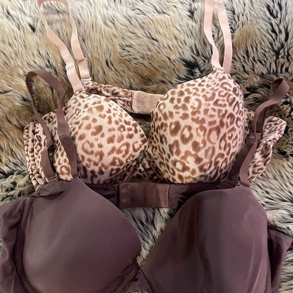 Two Victoria secrets Lined Demi size 38B